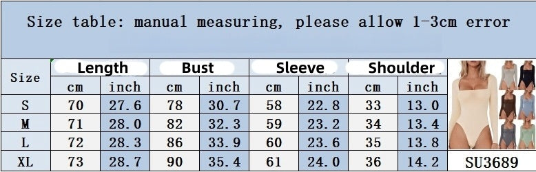 Contour™ Square Neck Long Sleeve Shaping Bodysuit