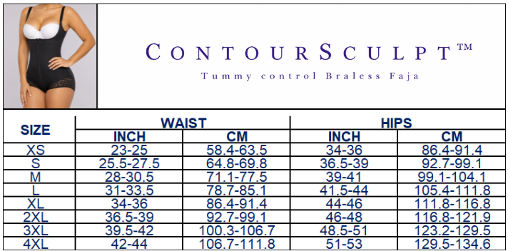 ContourSculpt™ Tummy control Braless Faja