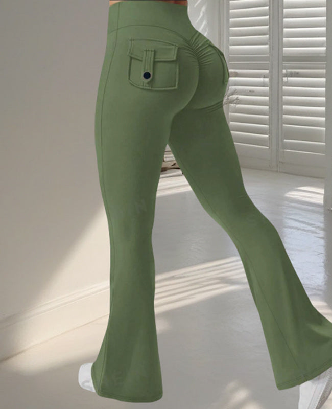 ContourLift™ Flare Butt-Lifting Yoga Leggings with Pockets