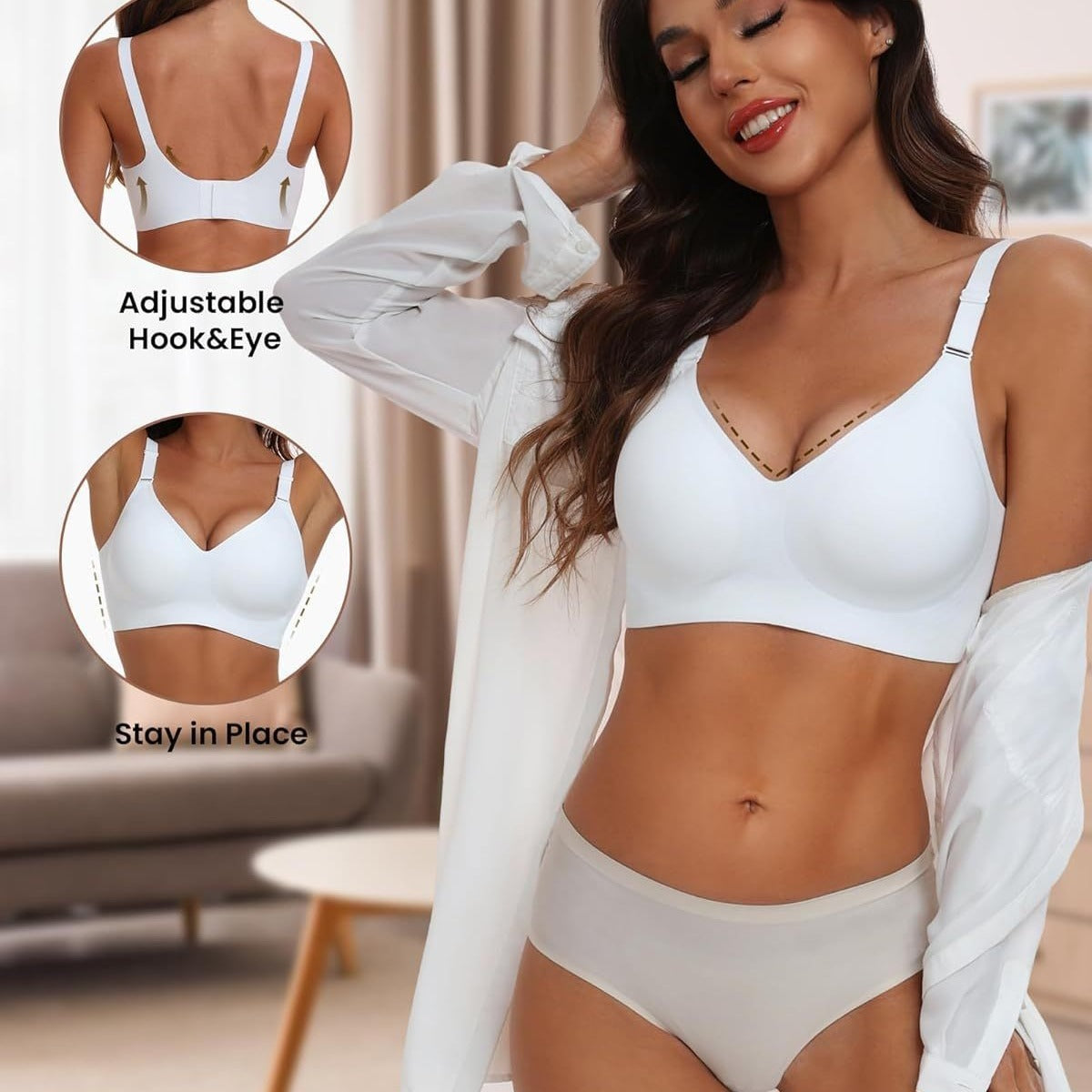 ContourSupport™ Wireless Full-Coverage Bra with Lightweight Moulded Cups