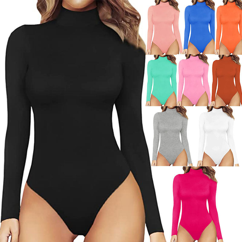 Contour™ Turtle Neck Long Sleeve Bodysuit Jumpsuit