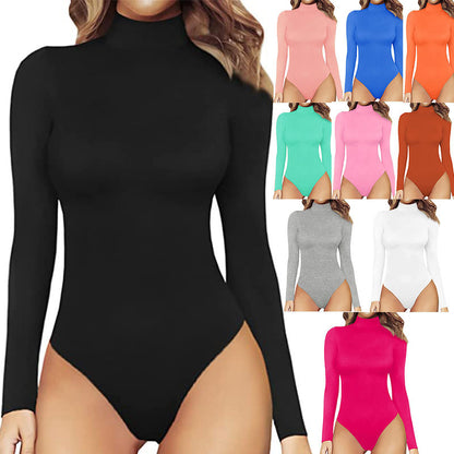 Contour™ Turtle Neck Long Sleeve Bodysuit Jumpsuit