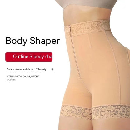 ContourLift™   tummy control BBL Shorts with zipper opening