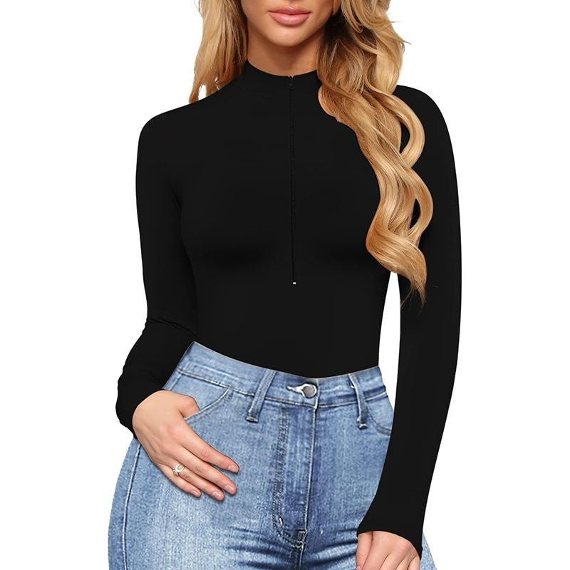 Contour™ Deep V Neckline Sexy Bodysuit Top