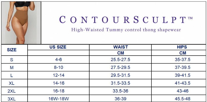 ContourSculpt™ High-Waisted Tummy control thong shapewear