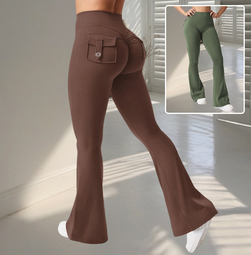 ContourLift™ Flare Butt-Lifting Yoga Leggings with Pockets