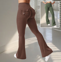 ContourLift™ Flare Butt-Lifting Yoga Leggings with Pockets