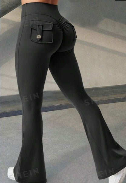 ContourLift™ Flare Butt-Lifting Yoga Leggings with Pockets