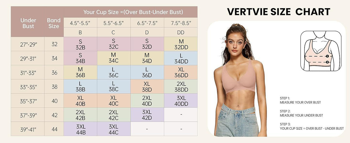 ContourSupport™ Deep-V seamless wireless Push-up Bra