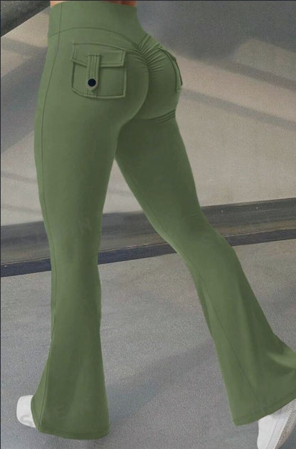 ContourLift™ Flare Butt-Lifting Yoga Leggings with Pockets