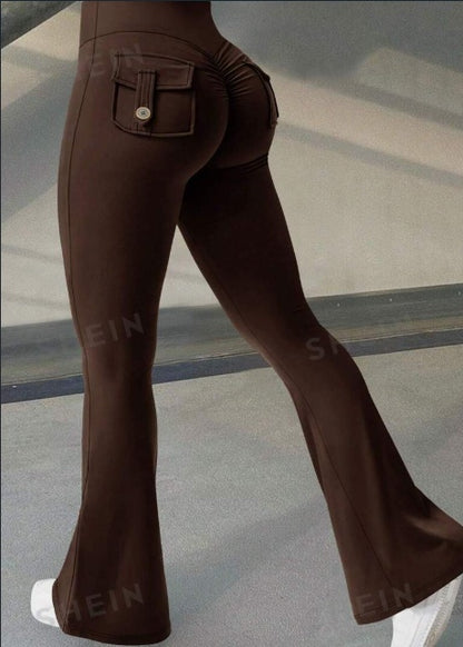 ContourLift™ Flare Butt-Lifting Yoga Leggings with Pockets