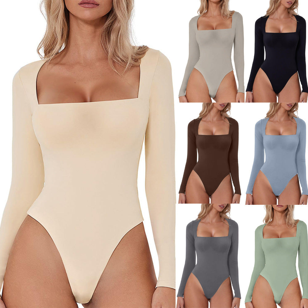 Contour™ Square Neck Long Sleeve Shaping Bodysuit